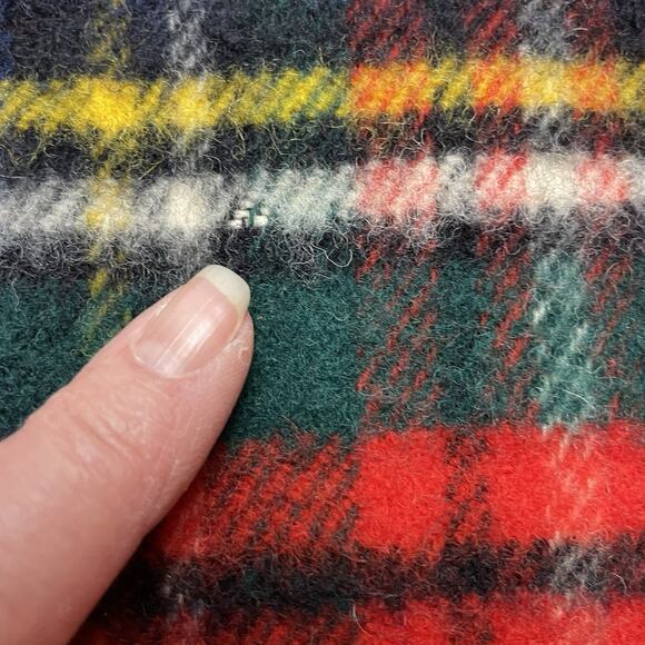 Vintage Kayso Tartan Plaid Baby Bunting Blanket Royal Stewart Wool Great Britain - Picture 10 of 10